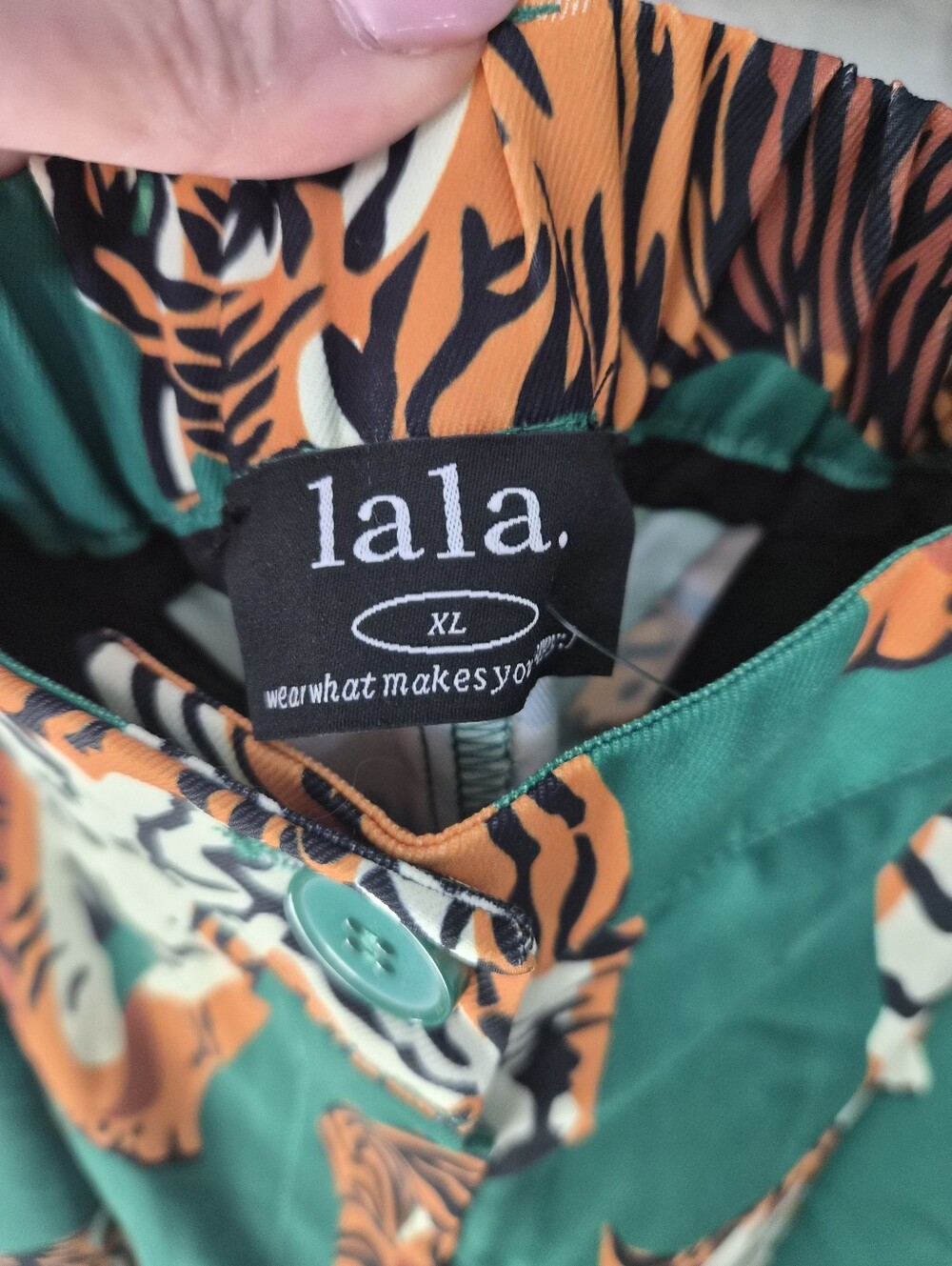 Dressed in LALA Never Taking These Off Trousers in Tiger Tales Size XL NWT - Picture 4 of 8